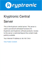Mobile Screenshot of central.kryptronic.com