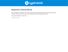 Tablet Screenshot of central.kryptronic.com