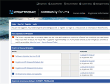 Tablet Screenshot of forum.kryptronic.com